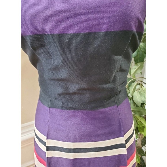 H&M Women's Multicolor Cotton Scoop Neck Sleeveless Casual Knee Length Dress 8 - Picture 3 of 12